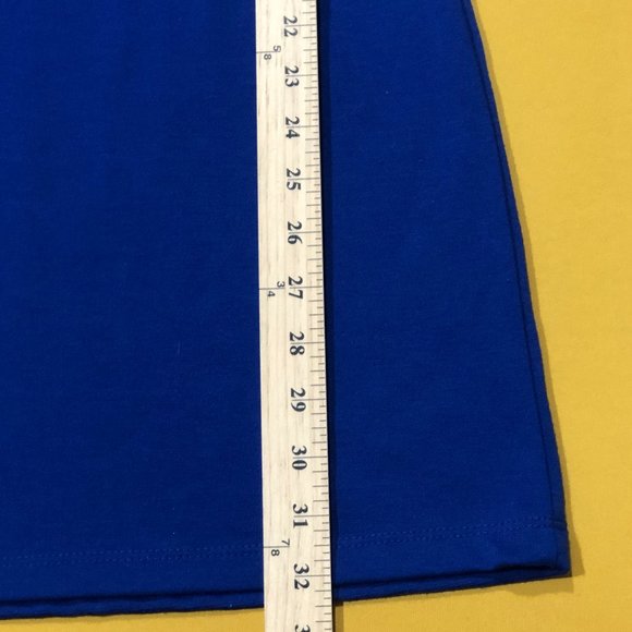 Monteau L.A. Womens Size S Blue Scoopneck Sleeveless Zipper Accent Mini Dress - Picture 5 of 6